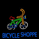 Bicycle Shoppe Handmade Art Neon Sign