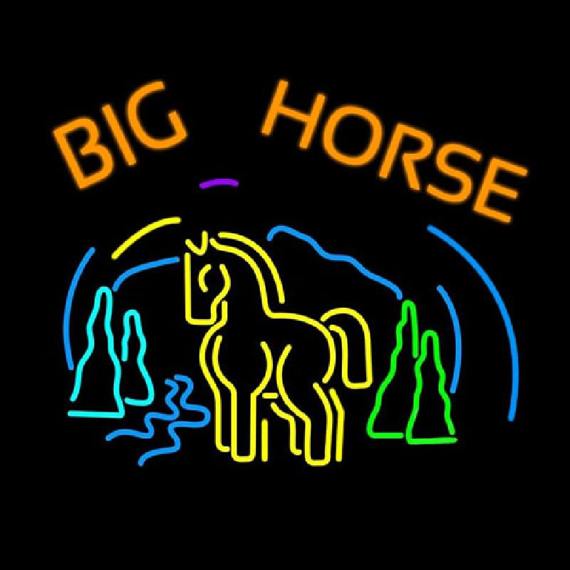 Big Horse Handmade Art Neon Sign