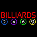 Billiards With Balls Handmade Art Neon Sign