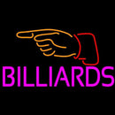 Billiards With Hand Logo 1 Handmade Art Neon Sign