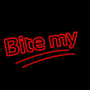 Bite My Handmade Art Neon Sign
