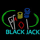 Black Jack Handmade Art Neon Sign