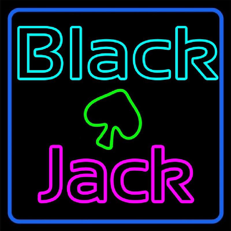 Blackjack Poker Neon Handmade Art Neon Sign