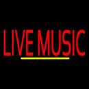 Block Live Music Red 1 Handmade Art Neon Sign