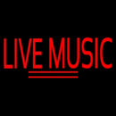 Block Live Music Red Handmade Art Neon Sign