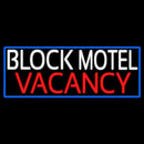 Block Motel Vacancy Handmade Art Neon Sign