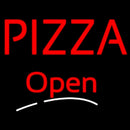 Block Red Pizza Open Handmade Art Neon Sign