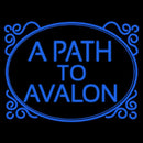 Blue A Path To Avalon Handmade Art Neon Sign