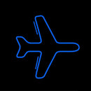 Blue Airplane Logo Handmade Art Neon Sign