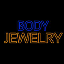 Blue And Orange Body Jewelry Handmade Art Neon Sign