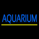 Blue Aquarium Yellow Line Handmade Art Neon Sign