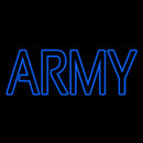 Blue Army Handmade Art Neon Sign