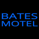 Blue Bates Motel Handmade Art Neon Sign