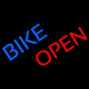 Blue Bike Red Open Handmade Art Neon Sign