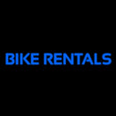 Blue Bike Rentals Handmade Art Neon Sign