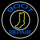 Blue Boot Repair With Logo Handmade Art Neon Sign