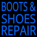Blue Boots And Shoes Repair Handmade Art Neon Sign