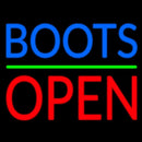 Blue Boots Open Handmade Art Neon Sign