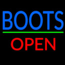 Blue Boots Open With Line Handmade Art Neon Sign