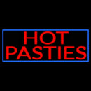 Blue Border Hot Pasties Handmade Art Neon Sign