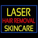 Blue Border Laser Hair Removal Skincare Handmade Art Neon Sign