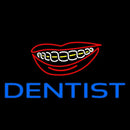 Blue Braces Dentist Handmade Art Neon Sign