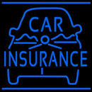 Blue Car Insurance Logo Handmade Art Neon Sign