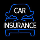Blue Car Insurance Handmade Art Neon Sign