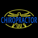 Blue Chiropractor Handmade Art Neon Sign