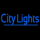 Blue City Lights Handmade Art Neon Sign