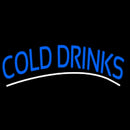 Blue Cold Drinks Handmade Art Neon Sign