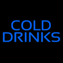Blue Cold Drinks Handmade Art Neon Sign