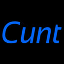 Blue Cunt Handmade Art Neon Sign