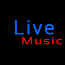 Blue Cursive Live Music Handmade Art Neon Sign