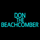 Blue Don The Beachcomber Tiki Bar Handmade Art Neon Sign