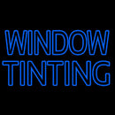 Blue Double Stroke Window Tinting Handmade Art Neon Sign