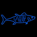 Blue Fish Logo Handmade Art Neon Sign