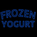 Blue Frozen Yogurt Handmade Art Neon Sign