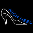 Blue High Heel Handmade Art Neon Sign