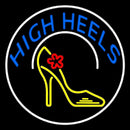 Blue High Heels With Logo Handmade Art Neon Sign