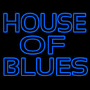 Blue House Of Blues Handmade Art Neon Sign