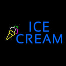 Blue Ice Cream Logo Handmade Art Neon Sign