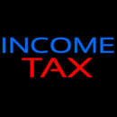 Blue Income Tax Handmade Art Neon Sign