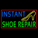 Blue Instant Green Shoe Repair Handmade Art Neon Sign