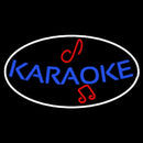 Blue Karaoke Red Musical Note Handmade Art Neon Sign