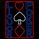 Blue Liquor Poker Handmade Art Neon Sign