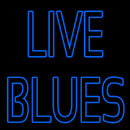 Blue Live Blues Handmade Art Neon Sign