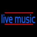 Blue Live Music 1 Handmade Art Neon Sign