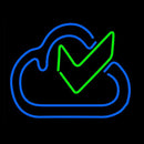 Blue Logo Handmade Art Neon Sign