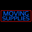 Blue Moving Supplies With Border Handmade Art Neon Sign